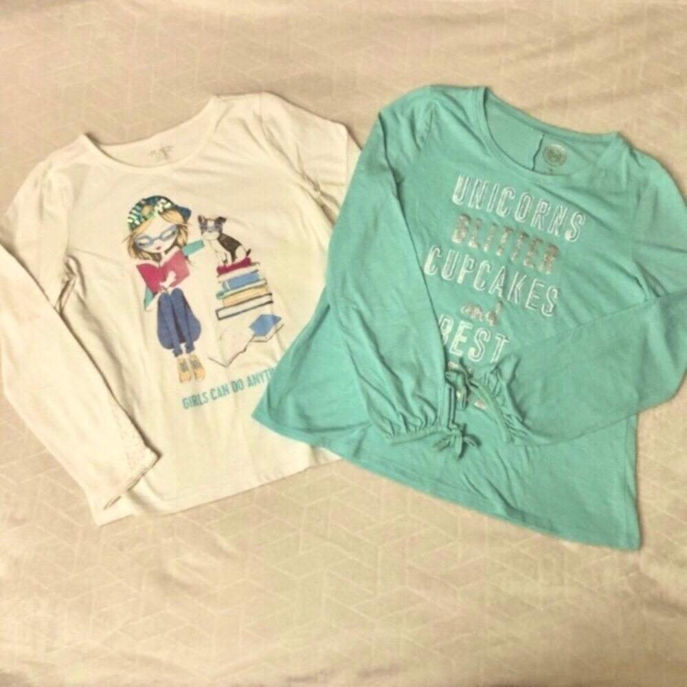 Girls size 16 T-shirts long sleeve